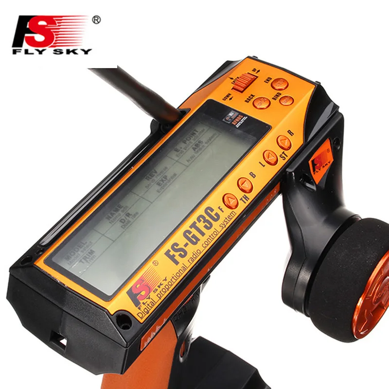 Фото Радиоуправляемая машинка FLYSKY FS-GT3C GT3C, передатчик со встроенным аккумулятором 800 мАч и приемником GR3E для радиоуправляемой машинки, грузовика... №3