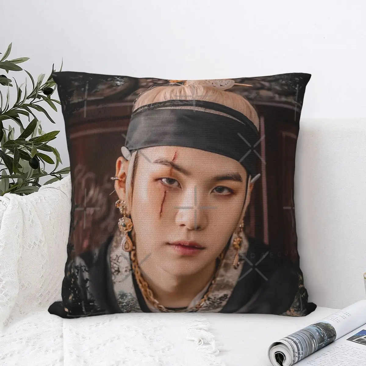 Suga Min Yoongi Daechwita Agust D 2 подушка искусственная чехол на молнии для дивана
