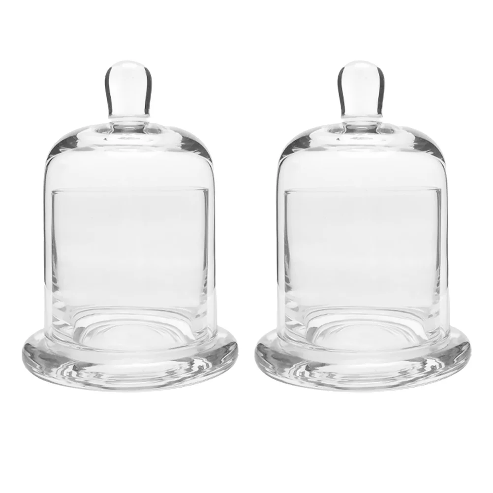 

Domecloche Bell Jar Display Cover Holders Holder Withstand Mini Votive Decor Table Terrarium Cake Cup Candlestick Base