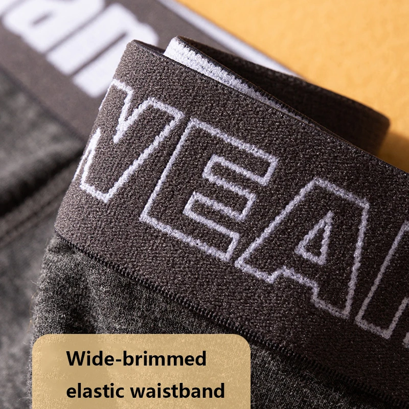 FK 4Pcs Men's Combed Cotton Black Organic cotton Boxer Sexy Boxers Mens Underpants Underwear boxer Shorts Panties Free Shipping