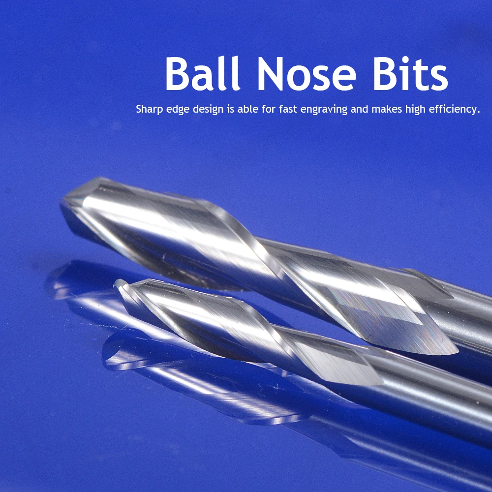 5 x 6.0 mm 2 Flute Carbide Ball Nose End Mills Router Bit 32mm CEL |