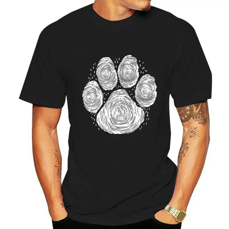 

2022 Summer Women T Shirt Plus Size Female T-shirts Short Sleeve Cotton Tshirt Dog Fingerprint Print Lady Casual Tee Tops