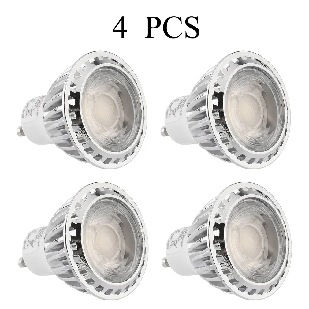 

Newest 4pcs High Brightness Socket GU10 6W LED Spot Light Lamp Bulb Not Dimmable Replacement Bright Decoration Lamp