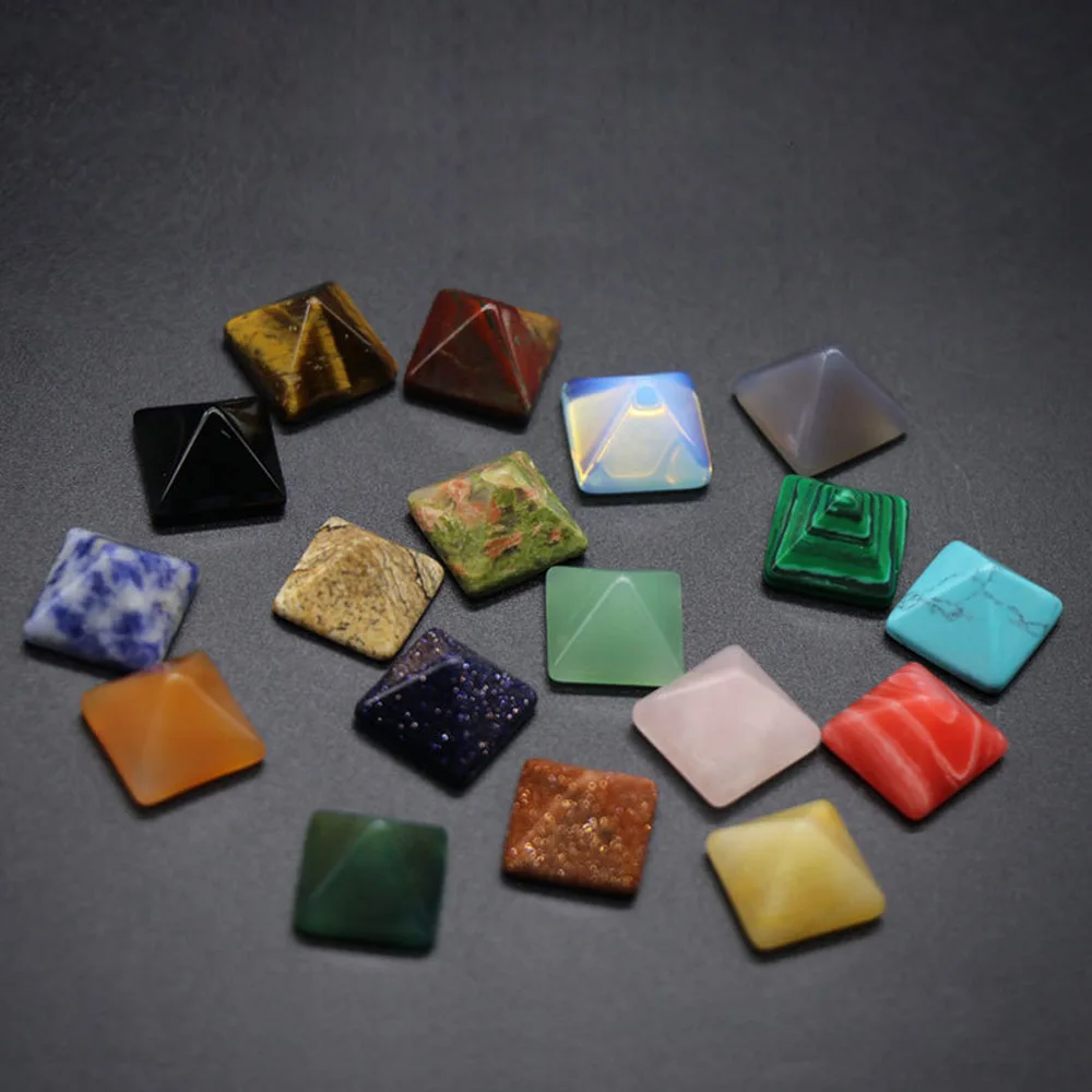

Pyramid Gemstone Natural Stone Crystal Quartz Healing Crystal Chakra Point Home Office Decor Crafts Polished Healing Stone Gift