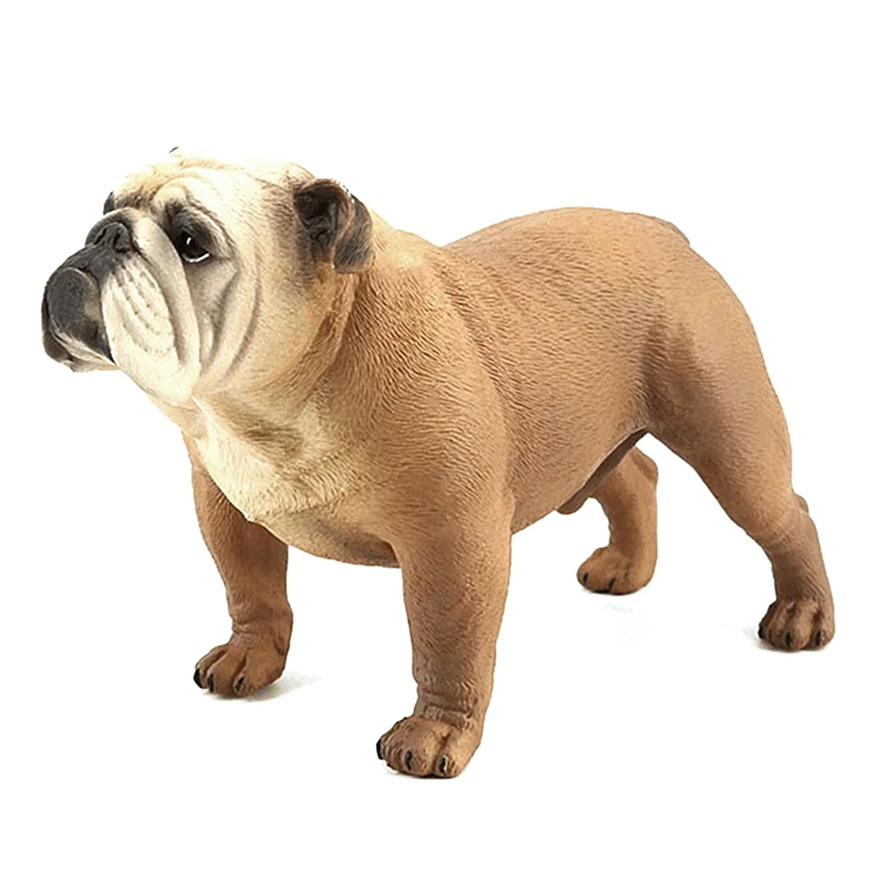 

Bulldog Simulation Dog Model Figurines Desktop Ornaments Collection Home Office Decoration Craft Gift Kid Gifts