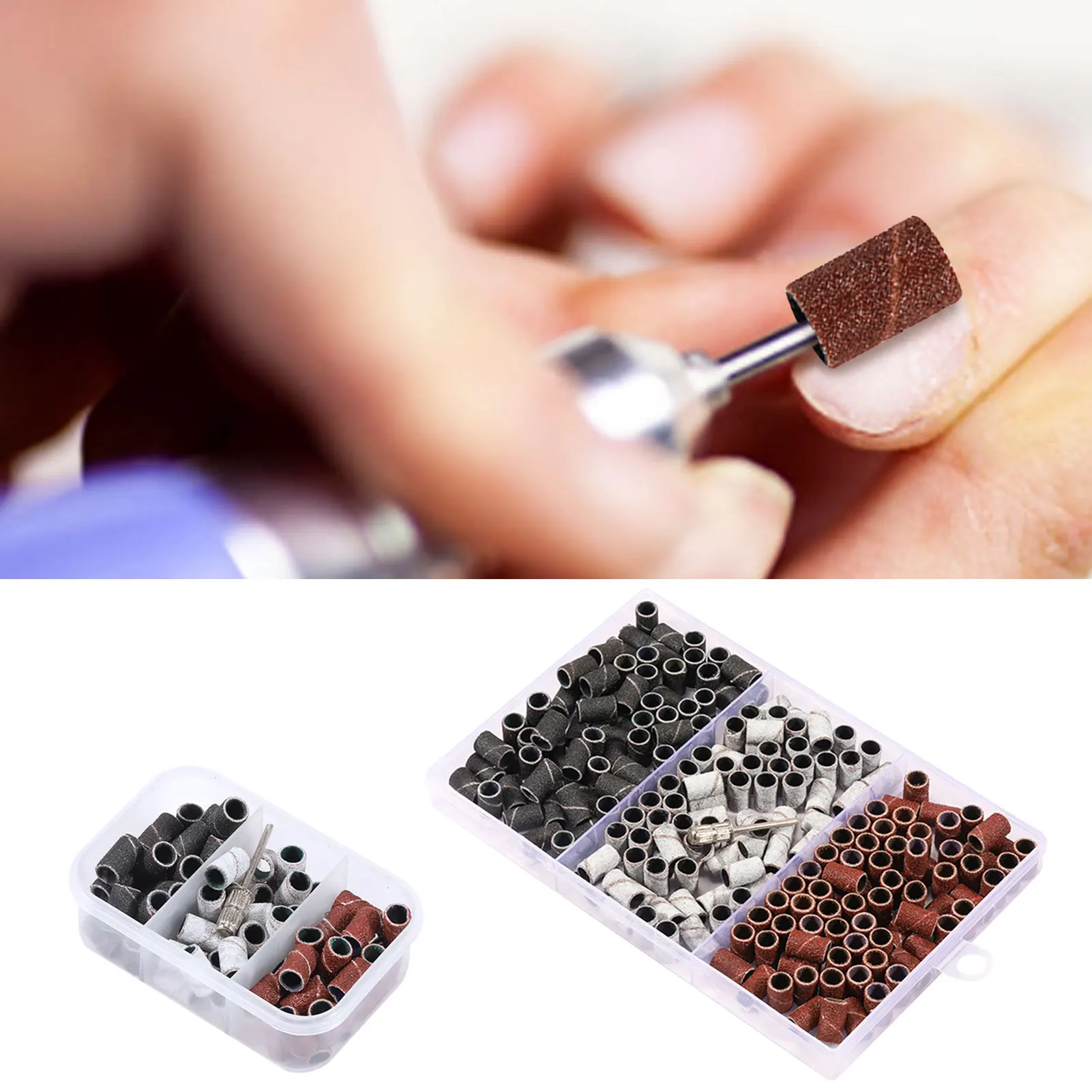 

Шлифовальные ленты для ногтей 210/75 шт., профессиональные фрезы для ногтевого дизайна, набор электрических шлифовальных лент для ногтей для з...