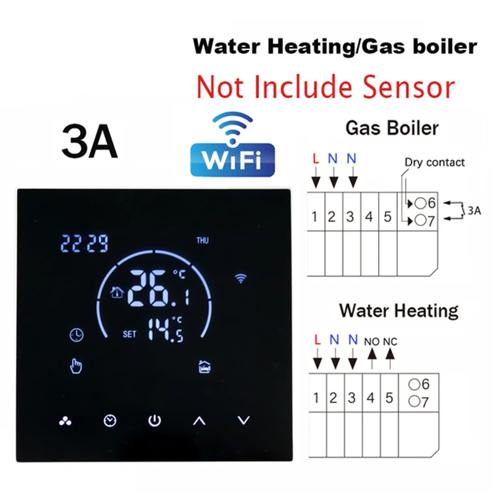

Термостат YW503 TUYA с Wi-Fi для водостола, подогрева пола, TRV AC100V-240V 3A 16A, анализирующие инструменты, умный контроль температуры