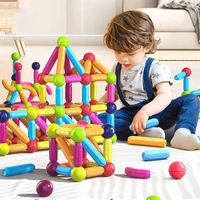 kids magnetic construction set magnetic balls stick building blocks montessori educational toys for children gift