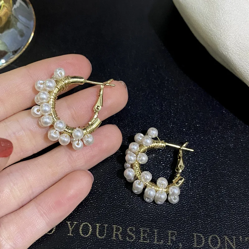 Новинка 2022 г. серьги из серебристого жемчуга 925 пробы никелевые металлические и