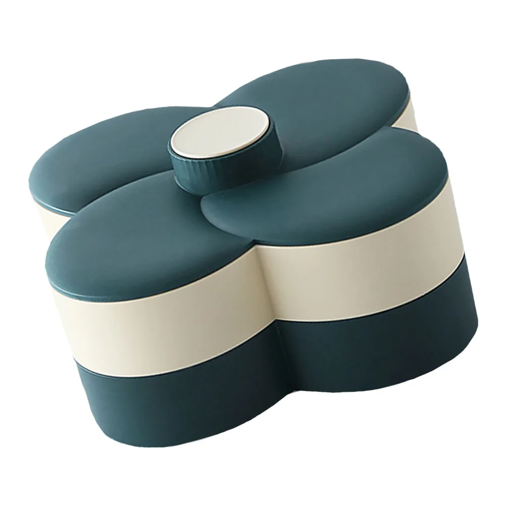 

1Pc Living Room Storage Tray Shop Classified Tray Snack Tray with a Lid (Green)