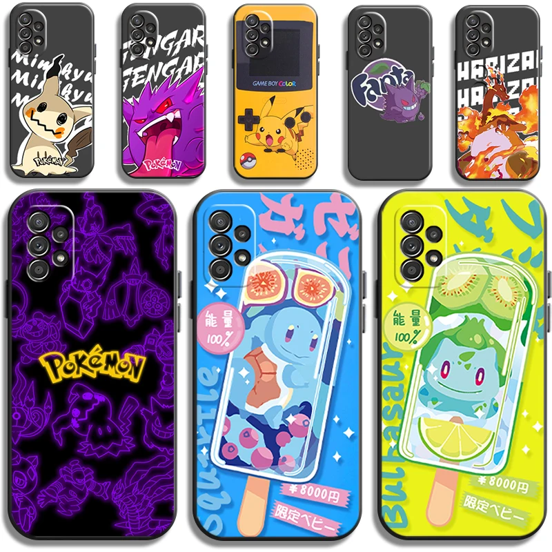 

Pokemon Pikachu Phone Cases For Samsung Galaxy S20 FE S20 Lite S8 Plus S9 Plus S10 S10E S10 Lite M11 M12 Back Cover Carcasa