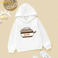 cute nutella cat cartoon print hoody kids clothes funny sweatshirt for girlsboys harajuku kawaii winter children clothing coat