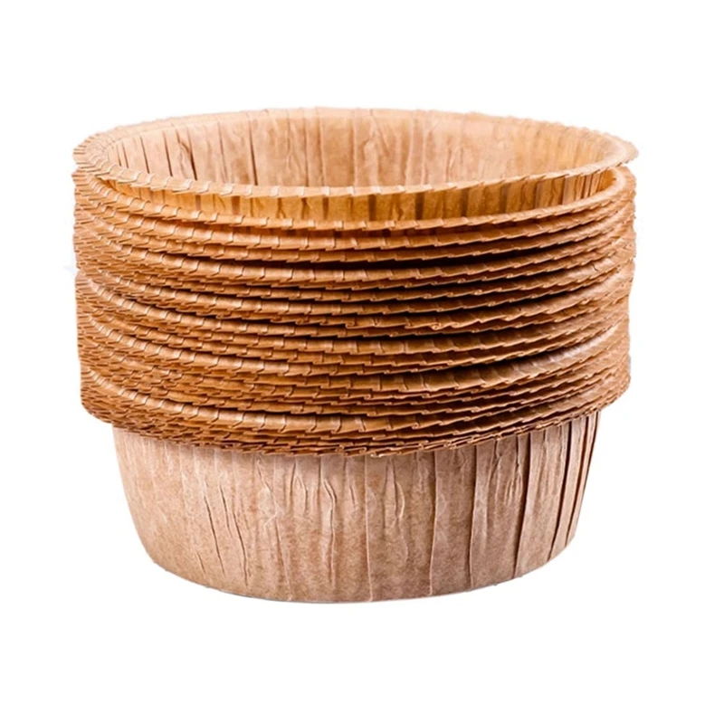 

Одноразовые Круглые формы для выпечки в домашних условиях, 50 шт., бумажные чашки, подложка для кексов, формочка для выпечки маффинов, пиццы, в...
