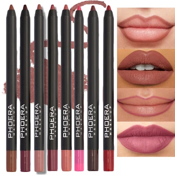Waterproof Matte Brown Lip Liner 12 Color Long Lasting Moisturizing Sexy Lip Pencil Women Natural Lipstick Makeup Lip Cosmetic 4