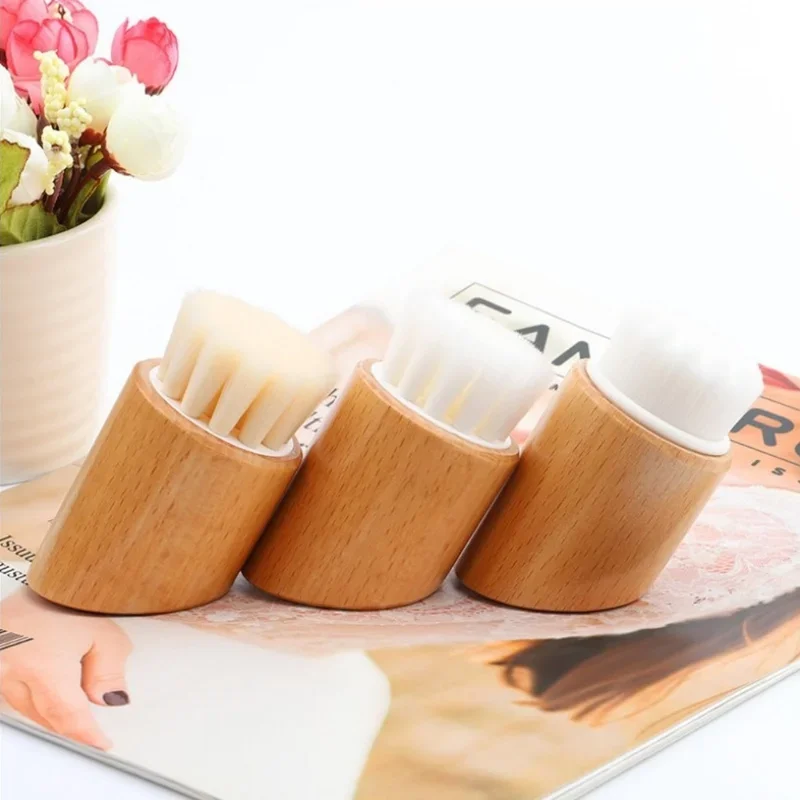 

Мини-щетинка из Букового мягкого волокна цилиндрическая Очищающая щетка глубокое очищение пор