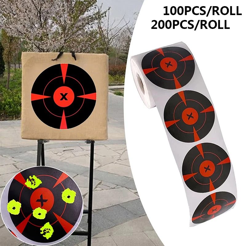 

Tearable Splash Label Paper Target Paper Shooting Practice Paper Slingshot Air Gun Archery Universal Fluorescent Target Paper