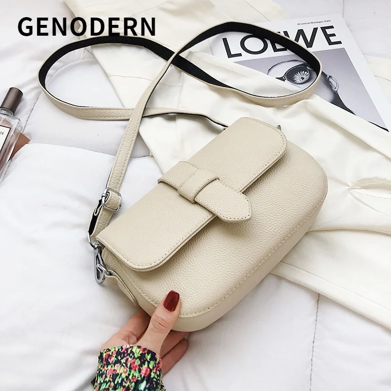 

Повседневная кожаная сумка-мессенджер GENODERN, маленькая квадратная сумка через плечо