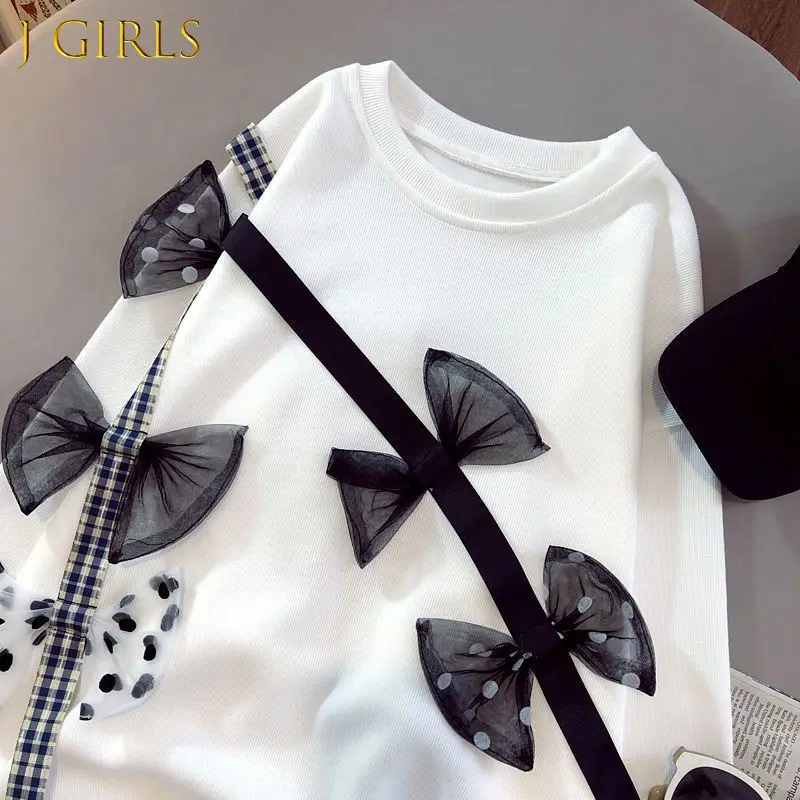 

Sweatshirts Women Spring Girls Lovely Bow Design S-3XL O-neck Loose All-match Classic Stylish Daily Tender Chic New Ins Stylish