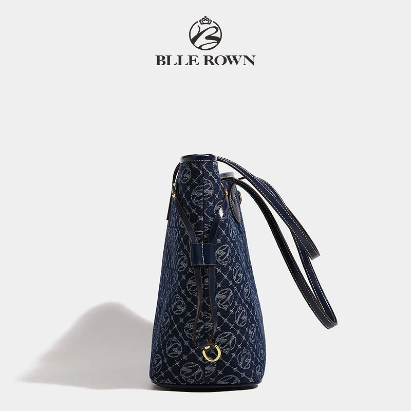 Ярко-голубая женская сумка на одно плечо из ПУ кожи