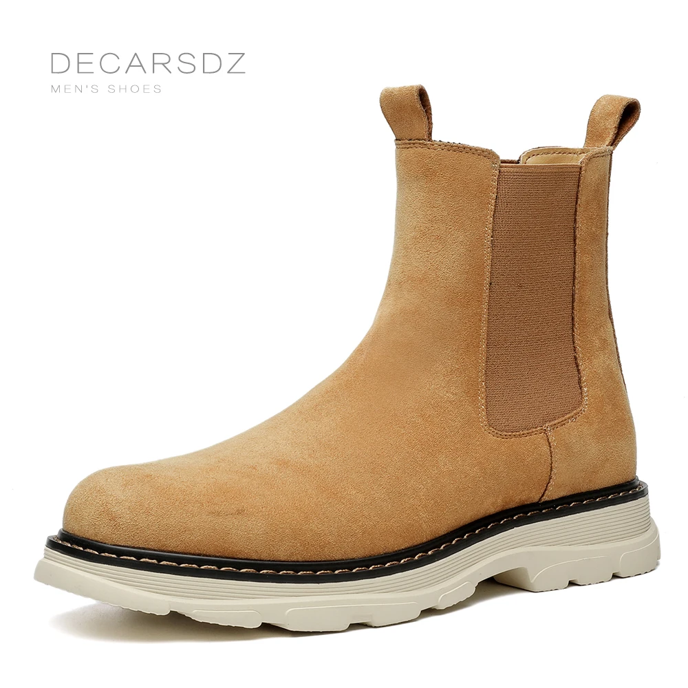 DECARSDZ мужские модные ботинки челси износостойкие резиновые повседневные 2022 новый