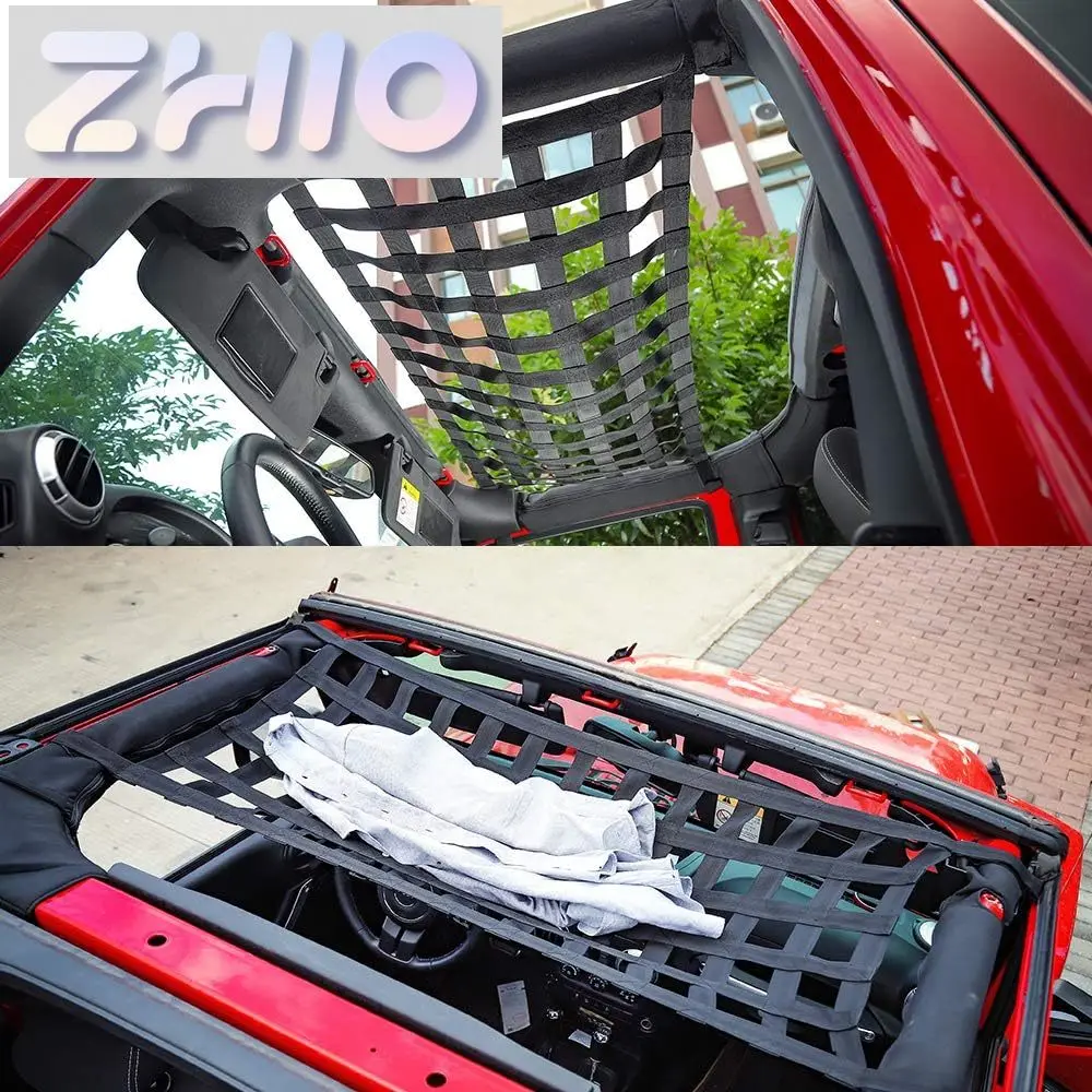 Фото Сетка-органайзер FIT Mesh для багажника на крышу, для Jeep Wrangler YJ TJ JK JL и Gladiator JT 1987-2023 годов выпуска №3