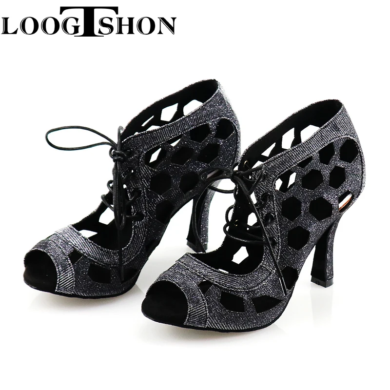 2021 Salsa Argentine Tango Dance Shoes High Quality Suede Leather Sole Dance Booties Bachata Latin Dance Shoes For Women