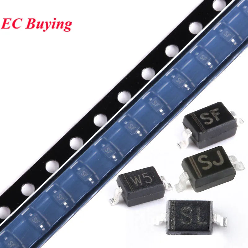 50 шт./партия B5819WS SL B0540WS SF B5817WS SJ BAT60B W5 SOD-323 SOD323 SMD диоды Шоттки