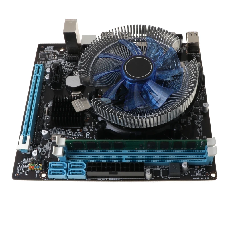 Компьютерная материнская плата HM55 I3 I5 Lga 2. 0 4G вентилятор охлаждения памяти Atx