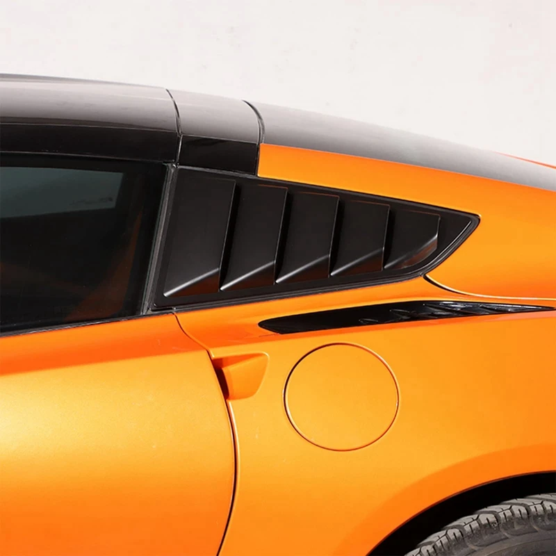 Жалюзи заднего бокового окна автомобиля для Chevrolet Corvette C7 2014-2019 треугольные жалюзи