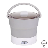 portable electric hotpot cooker kettle steamer dual voltage dormitory camping traveling stainless steel base gifts for families
