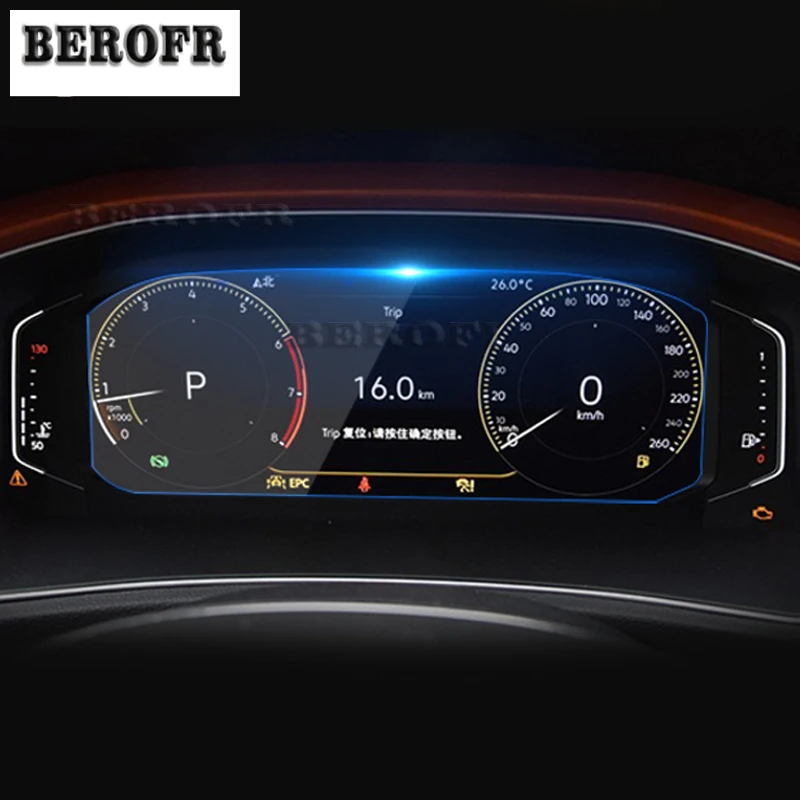 Интерьер автомобиля приборная панель мембрана ЖК-экран Φ refit для Volkswagen Polo T-Cross