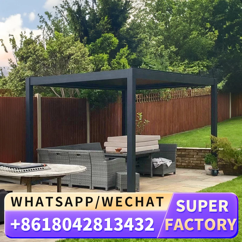 Ресторанный сад Деревянный Цветной павильон навес укрытие тент