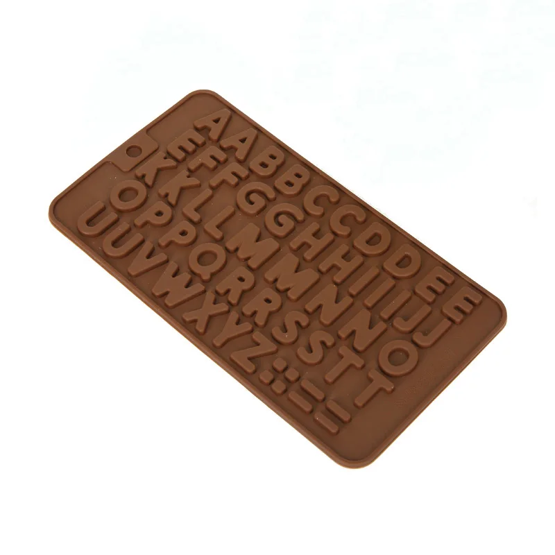 26 полостей алфавит силиконовые формы, 2шт заглавной буквы выпечки сковороды ручной работы шоколад формы печенье кубик льда лоток выпечки формы