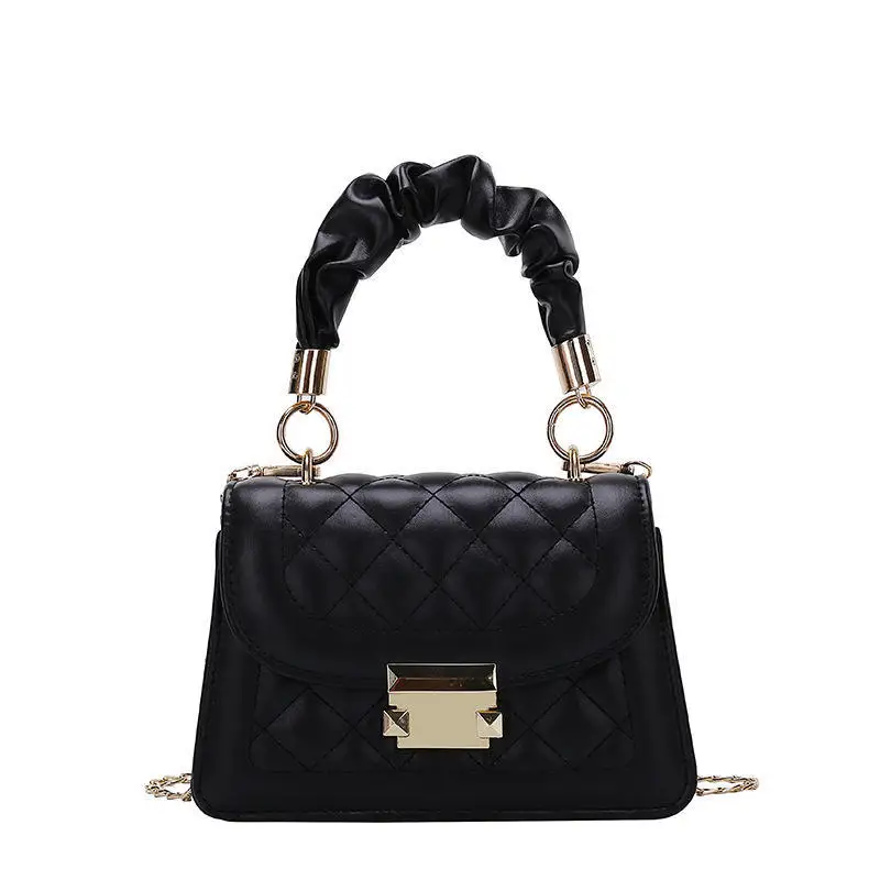 

INSBag Women Fashion Lingge Chain Bag KoreanVersion Simple One Shoulder Crossbody Bag High Quality WomenHandbag One Shoulder Bag