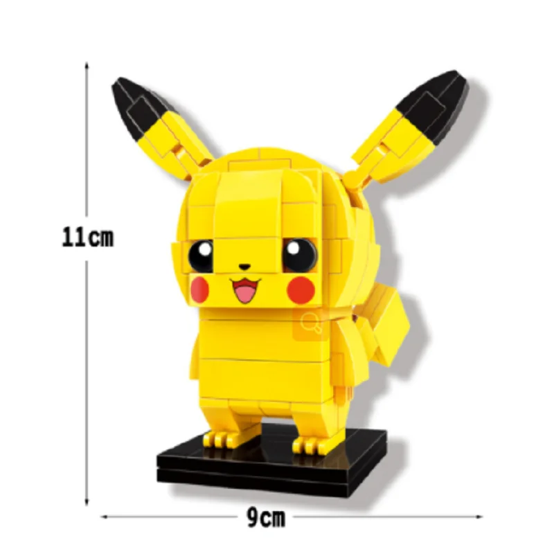 

Tomy Pokemon Pikachu Assembling Building Blocks Pokémon Cartoon Anime Suit Classic Movie Model Toy Children's Gift Movable Doll