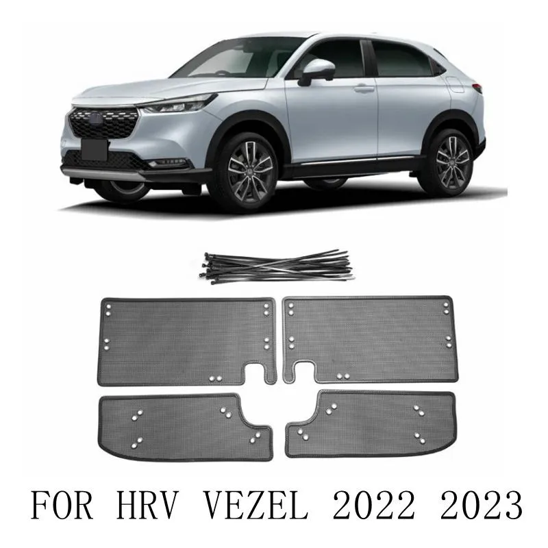 

Сетка для защиты от насекомых из нержавеющей стали, передняя решетка для решетки радиатора, Стайлинг для Honda HRV VEZEL 2021 2022 2023, автомобильные ак...