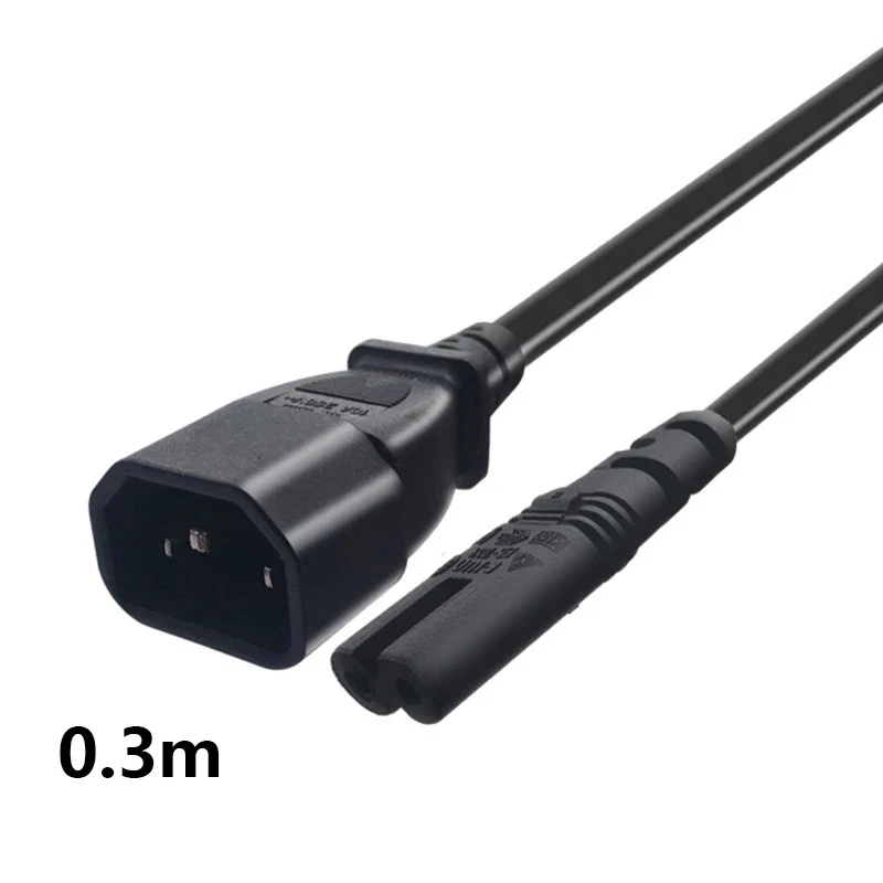 

Кабель-удлинитель IEC 320 C13-C7, штекер DU3P на гнездо 2P, 0,3 м