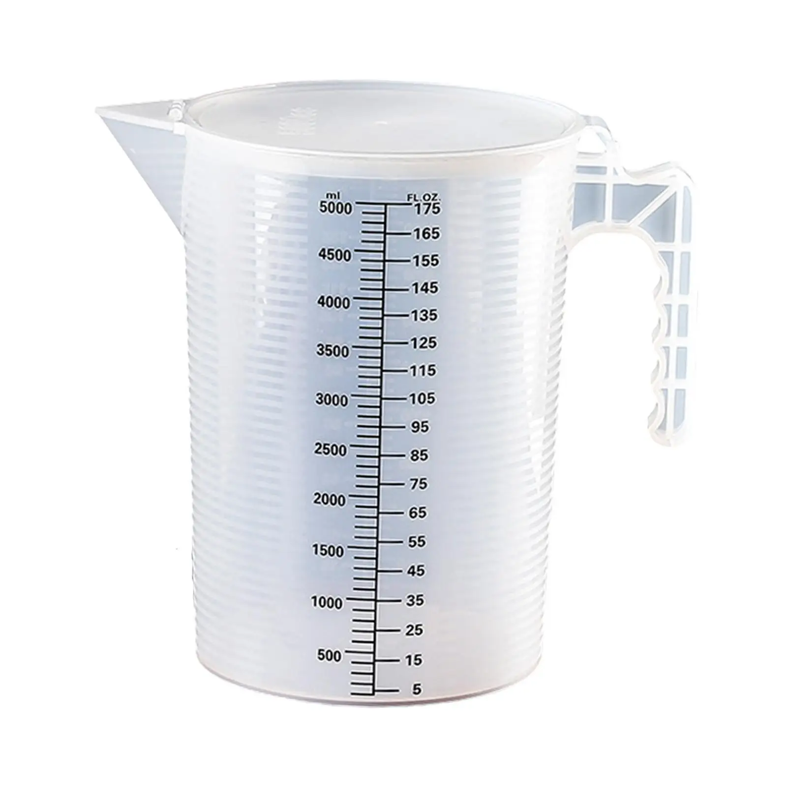 Plastic Water Pitcher 5000ml Juice Beverage Jar with Handle Large Capacity Measuring Cup for Tea Picnic Cold Beverage Milk images - 6