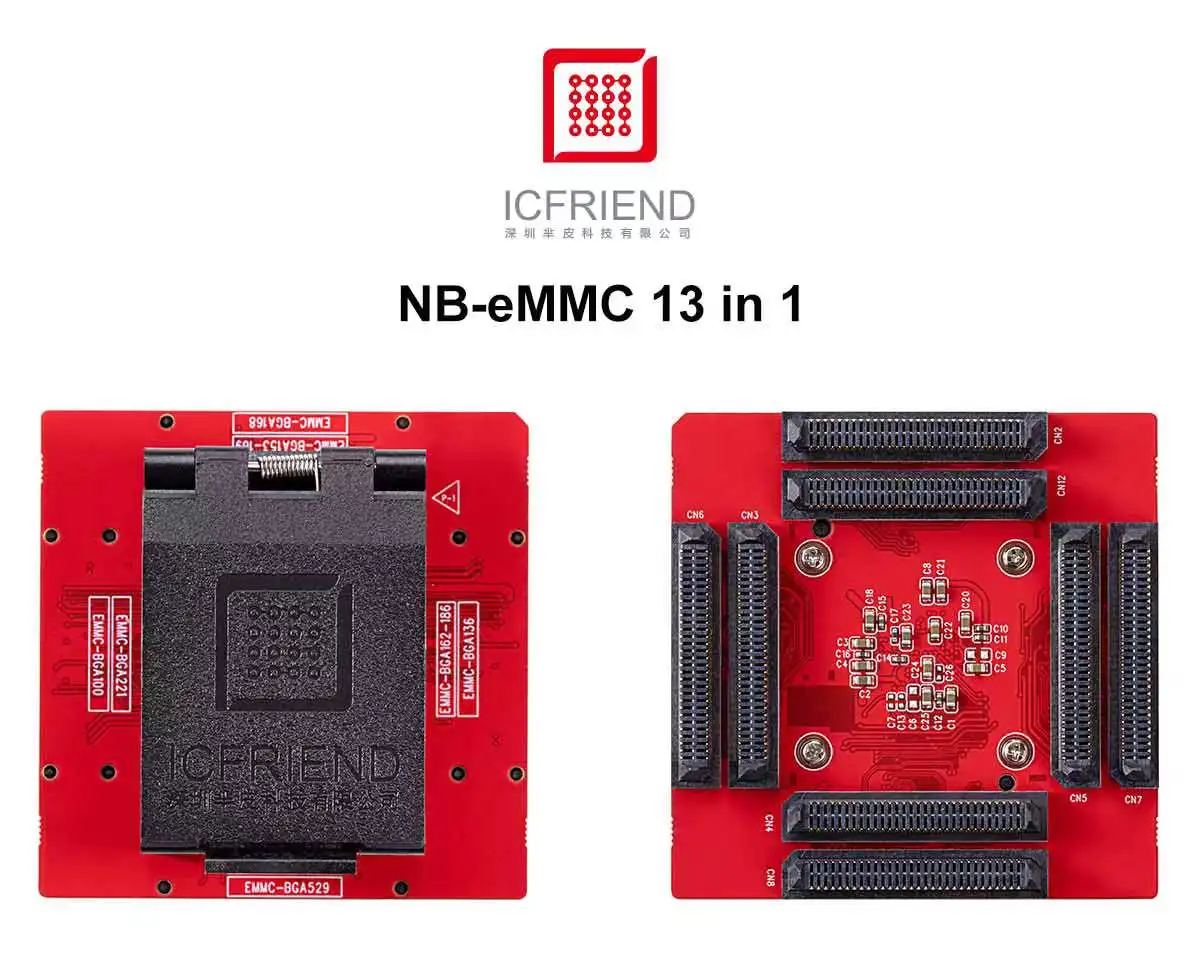 Новинка ICFRIEND MiPItester NB-Max розетка для E-mate EMMC и UFS BGA254 BGA297 BGA153 поддержка Easy-Jtag box Medusa Pro