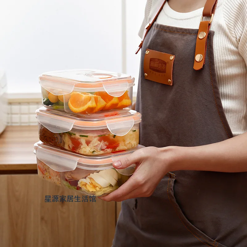 2/3 Compartment Lunch Box Microwave Heating Bento Box for Office Worker Students Household Sealed Food Preservation Container images - 6