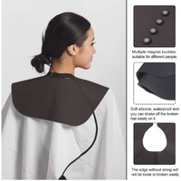 professional silicone waterproof hairdressing shawl shoulder pad barber shop hair cutting dyeing cape non slip neck wrap tools