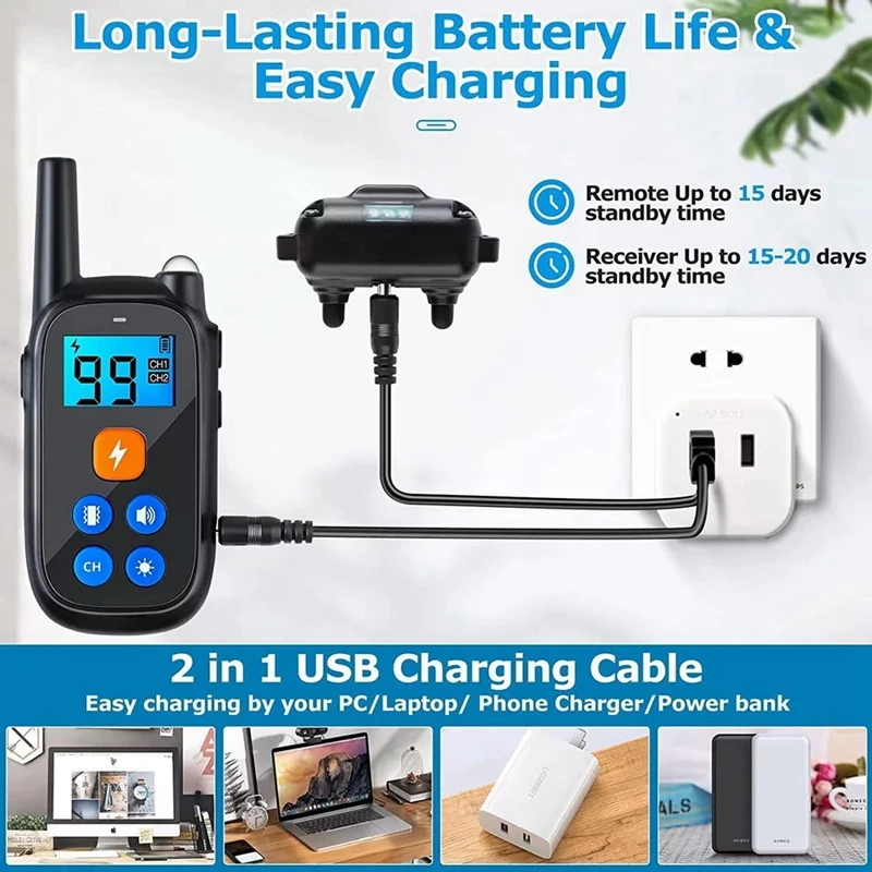 Ошейник против лая для домашних собак устройство USB электрический