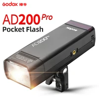 godox ad200 ad200pro ttl 18000 hss with built in 2 4g wireless x system outdoor flash light with 2900mah lithimu battery