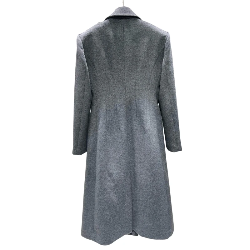 24новая верхняя одежда Новые пальто и куртки 90% шерсть Новое серое шерстяное Тренч