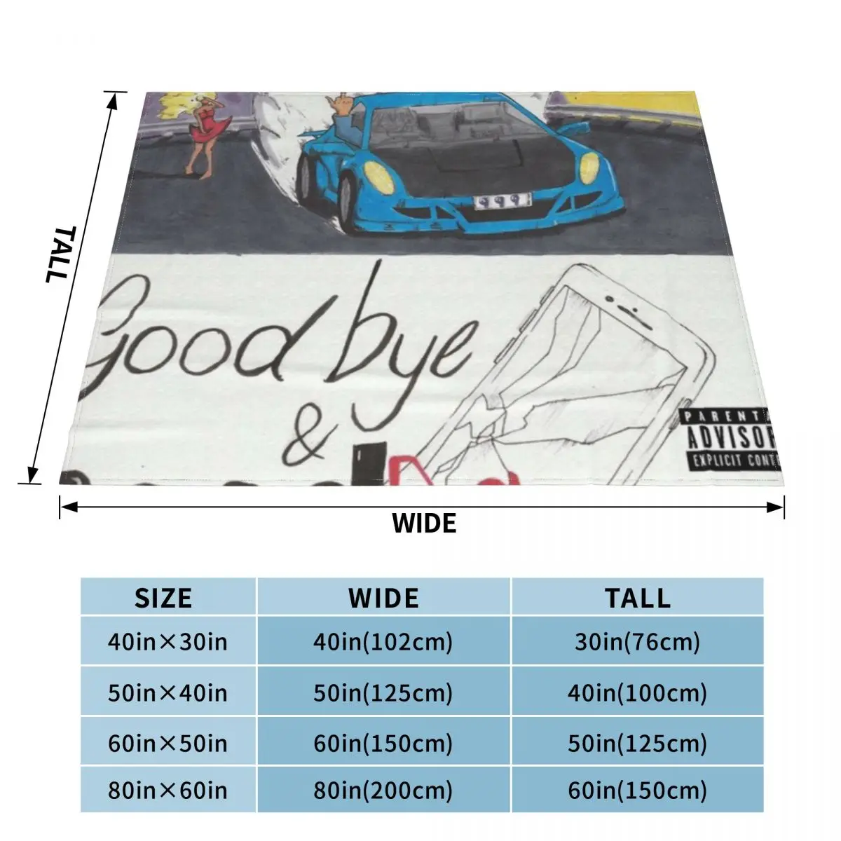 Попрощайтесь хорошо ридденс ультра-мягкое Флисовое одеяло