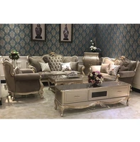 light luxury european style cloth sofa 123 combination simple neoclassical solid wood carved large and small living room sofa