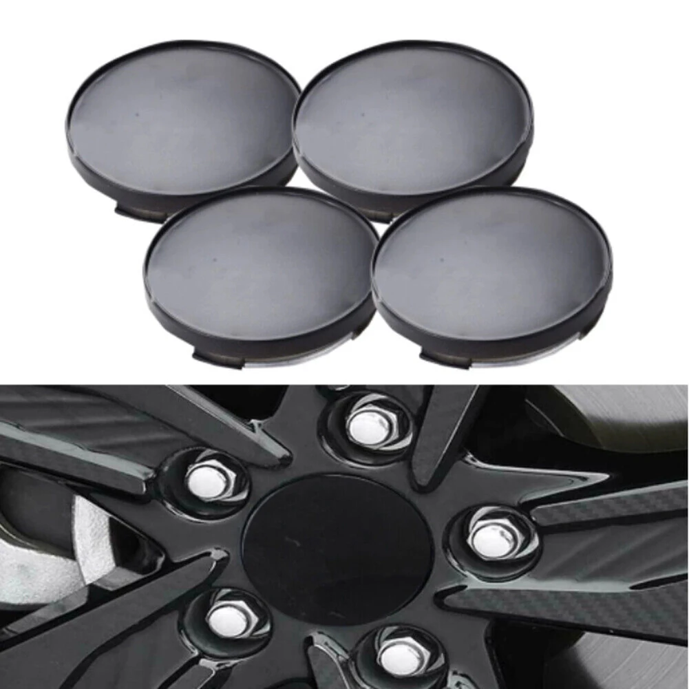 

4Pcs Black Plastic Car Wheel Center Hub Cap Covers Rim Hub Cap In 65mm/outer 68MM Universal Electroplating Wheel Hub Cover