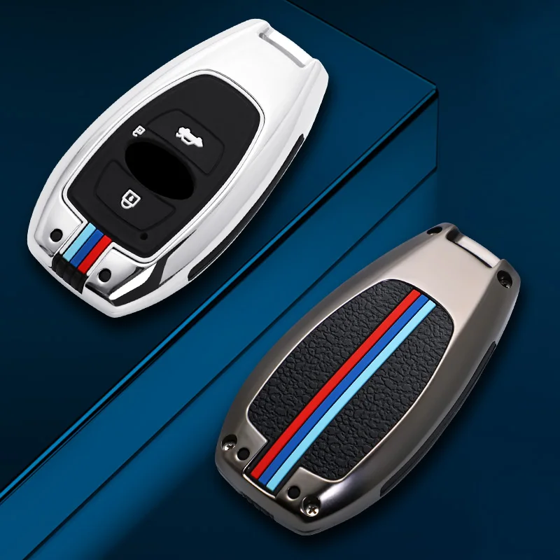 

Корпус для автомобильного ключа из цинкового сплава, силиконовый чехол, брелок для Subaru Legacy Impreza Forester XV Trezia BRZ WRX Levorg, аксессуары для стайлинга