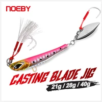 noeby casting blade jig lure metal jig hard bait bass fishing bait jigging lure jigs weight 2840g nbl1008n