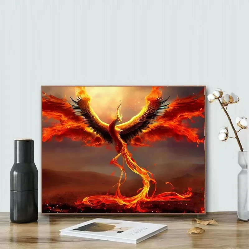 

24175380Digital oil painting living room decorative painting aesthetic mural animal oil painting